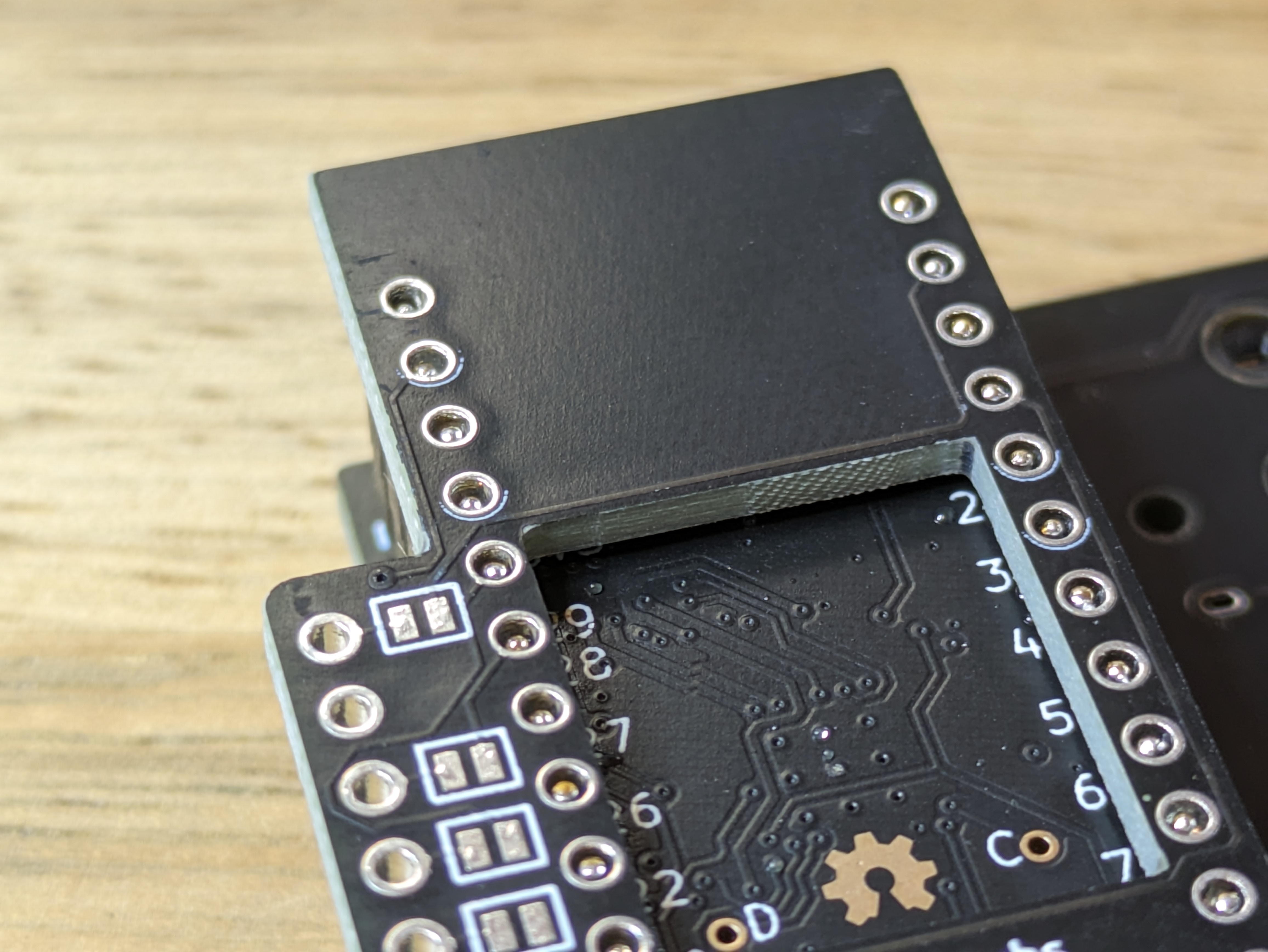 shield pins to solder